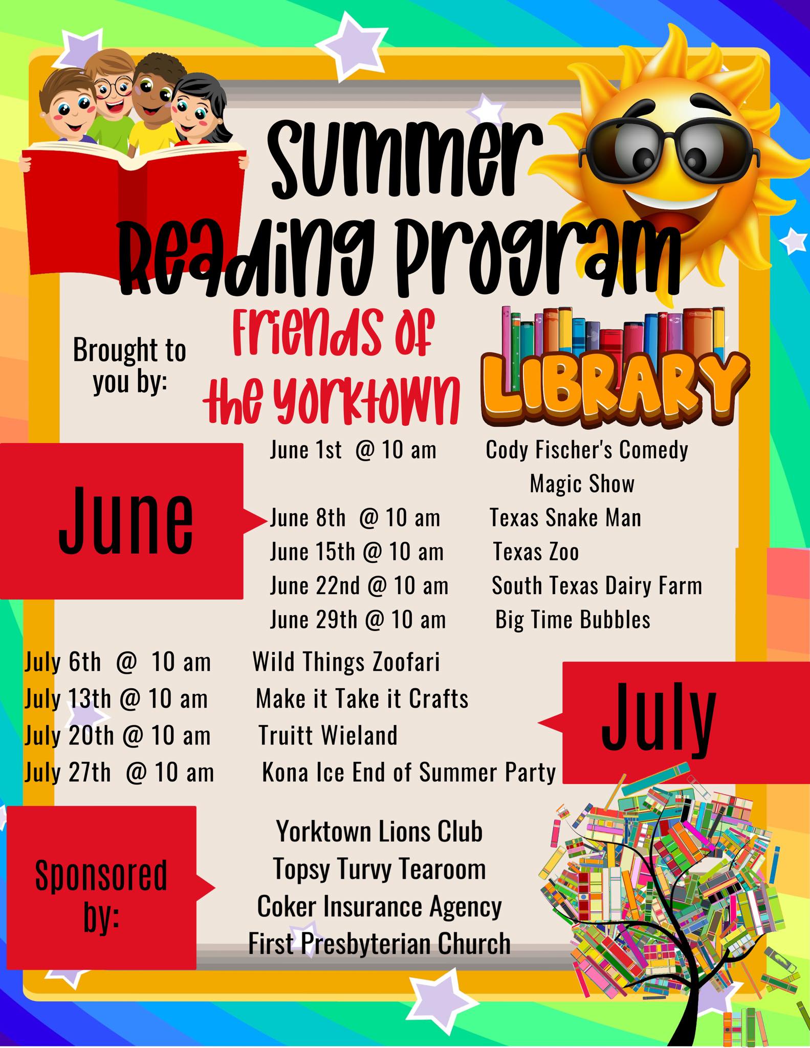 Summer Reading Program Yorktown Public Library